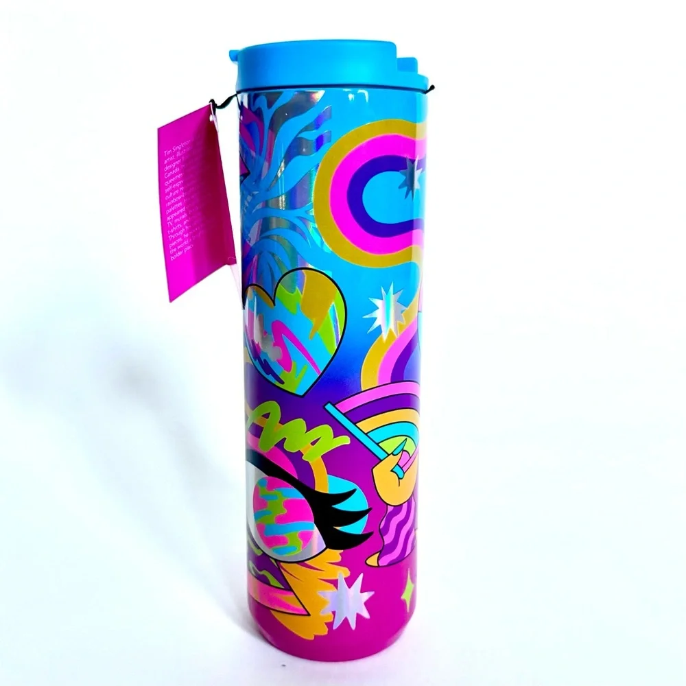 STARBUCKS 16oz TIM SINGLETON TUMBLER LTD EDITION BEST MOST PRIDE 60s 70s RETRO